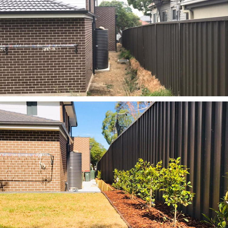 Retaining wall installation in Sydney